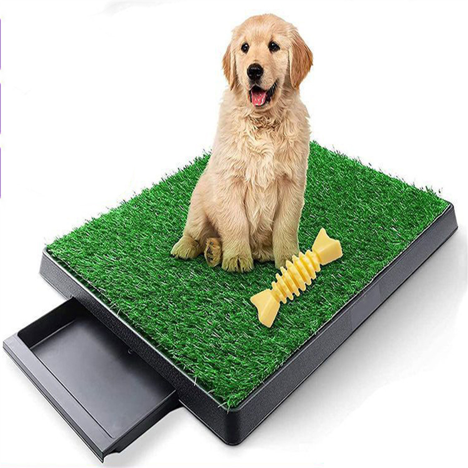 Tucker Murphy Pet™ Dog Grass Pad With Tray, Artificial Grass Mats
